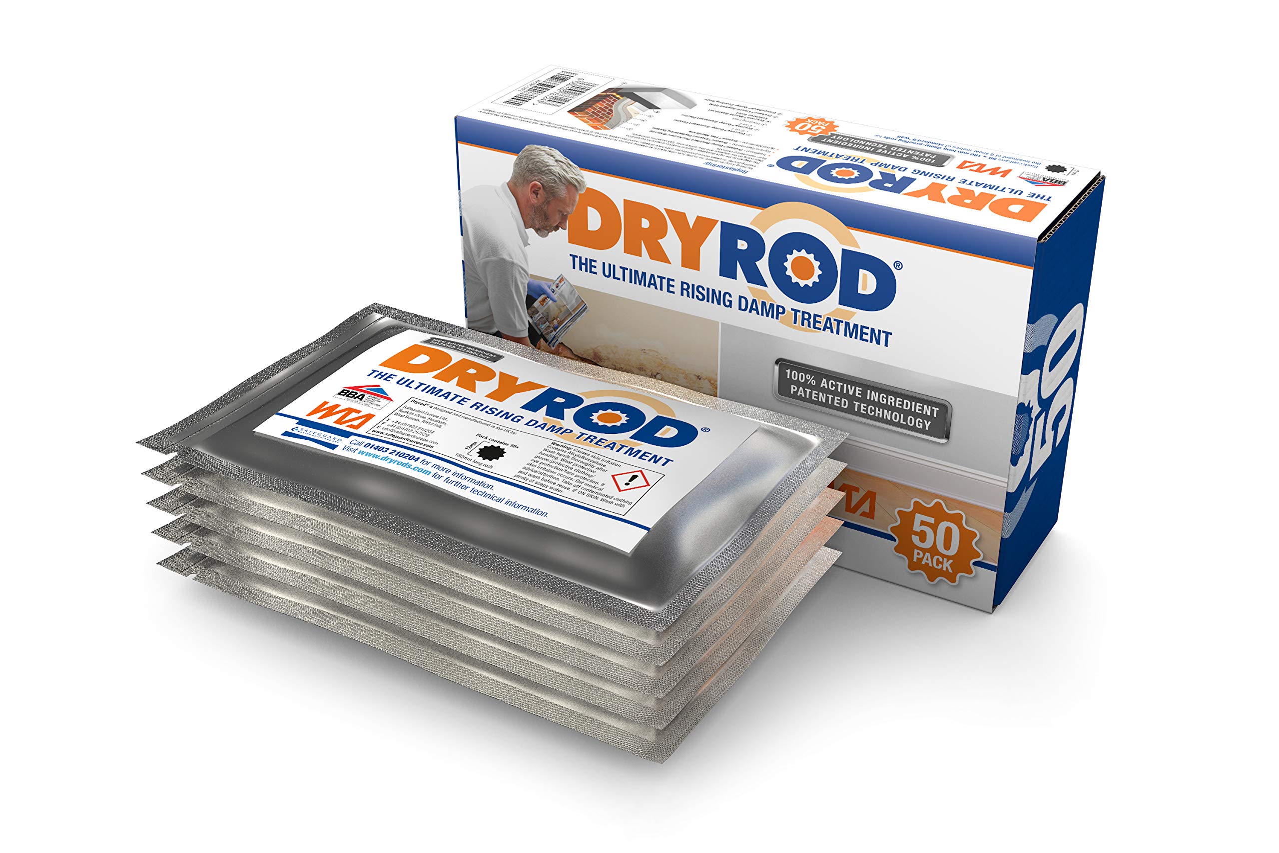 Dryrod Damp Proofing Rods Box of 50 Next Generation Rising Damp