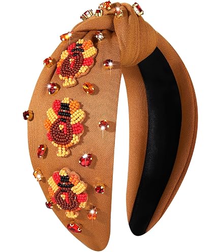 Amazon.com : CEALXHENY Thanksgiving Headband for Women Fall  display picture 1