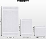 Utopia Towels 8 Piece Towel Set White 100% Cotton Hotel Quality view 2