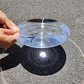 Six Seasons &Phi;200mm(7.87") Large Fresnel Lens, 200mm(7.87") Focal Length PMMA for Wide Field Magnifying, LED Fill Lights &amp; Optical Solar Experiments