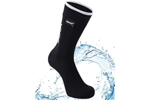 Agdkuvfhd Waterproof Socks Neoprene Unisex Breathable Outdoor Sports Hiking Fishing Wading Crew/Ankle Socks