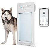 Power Pet Smart Roll Up Automatic Dog Door, WiFi (Large, Door Mount) | Proven Reliability,Smart Collar Activation,4-Mode Access Control,Smart Approach Sensing,Safe &amp; Secure,24/7 Timer,App Control