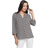NYDJ Women's Pinutck Blouse