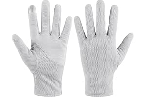 Mens Wedding Cotton Gloves Dress Stretch Gloves UPF Sun Protective Glove One Size Grey