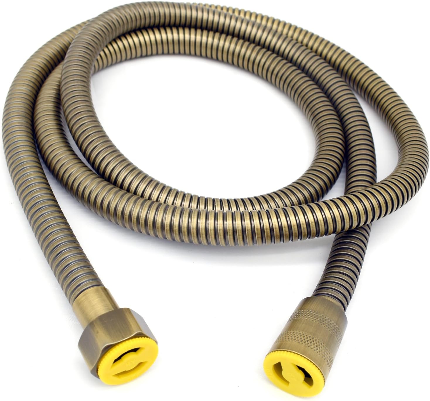 Stainless Steel Gold Plate Shower Hose 1.5M Replacement Hand Spray Pipe