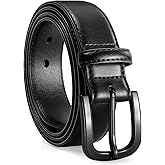 VONMELLI Men's Metal Free Leather Belt TSA Approved Non Metal Belt for Men Jeans with Hypoallergenic Buckle