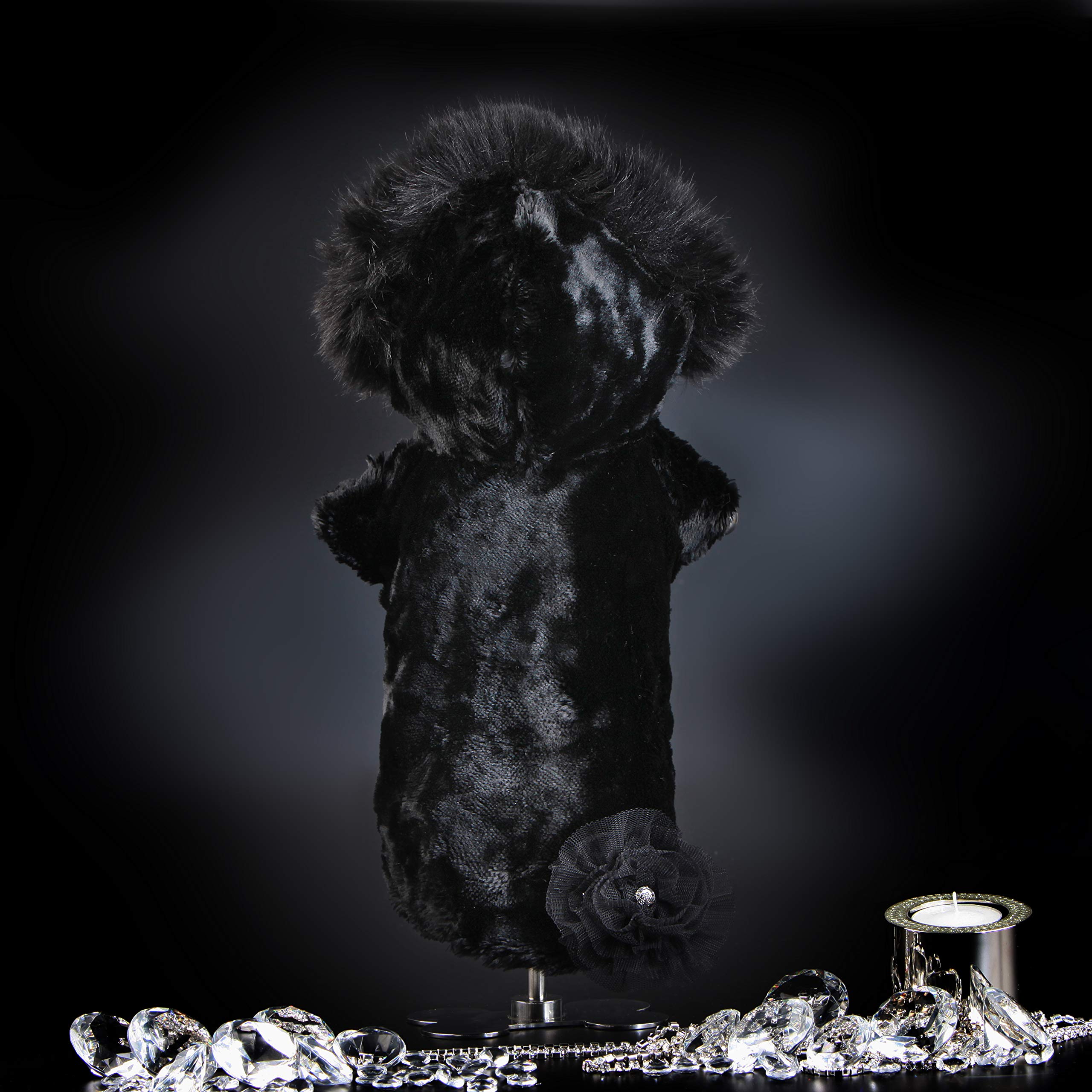 Trilly All Brilli Hours Coat Double-Face Damask Fabric/Faux Leather Black, XXS - 1 Product