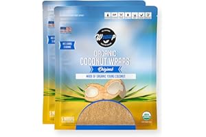 WRAWP Organic Coconut Wraps, Original 2 PACK (Raw, Vegan, Keto, Paleo, Gluten Free wraps) Made in USA from young Thai Coconuts