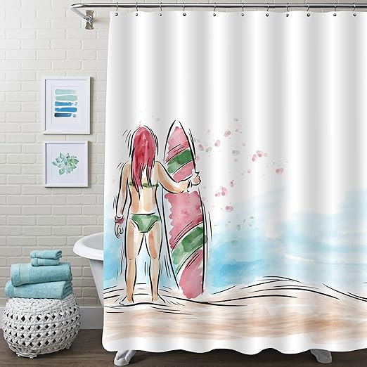 Amazon Com Mitovilla Summer Coastal Beach Sports Theme Bathroom