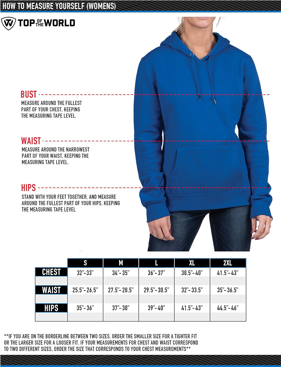 Top of the World Womens Essential Script Fleece Hoodie Sweatshirt : Clothing