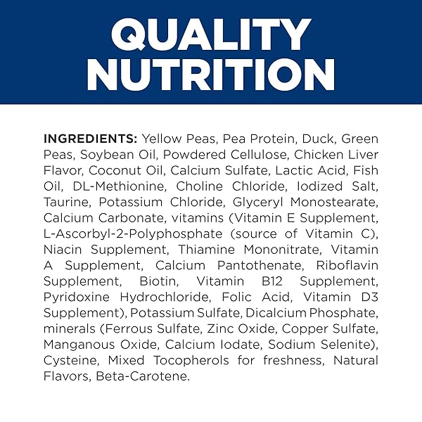 HILL’S PRESCRIPTION DIET D/D FOOD SENSITIVITIES DUCK & GREEN PEA FORMULA DRY CAT FOOD, VETERINARY DIET, 3.5 LB. BAG