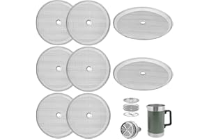 8-Pack French Press Filters Compatible with Stanley French Press, Fit for Stanley Coffee Maker 48oz Filter, Reusable Stainles