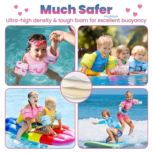 HeySplash Swim Vest for Kids, Toddler Pool Floaties, Children