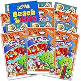 Transformers Party Favor Set - Bundle of 6 Play Packs with Coloring Books, Crayons, Stickers Plus Loot Bags | Transformers Party Supplies for Kids