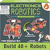 ButterflyEdufields 40in1 STEM Robotics Kits for Kids 8-12 Years | DIY Robots Projects for Kids with Electronics Board & Sensors | Best Educational Homeschooling Gift for 8 10 12 Years | 100+ Parts
