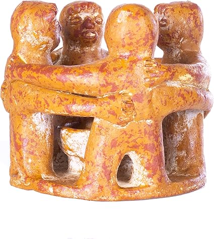 Amazon Co Jp Sedona Spirit Circle Of Friends 伝統的な手作り粘土ティーライトキャンドルホルダー 5 X 5 レッド Pc4 ホーム キッチン