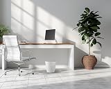 Zuvo 5L Plastic Paper Bin White Wave Design Office Desk Bin view 8