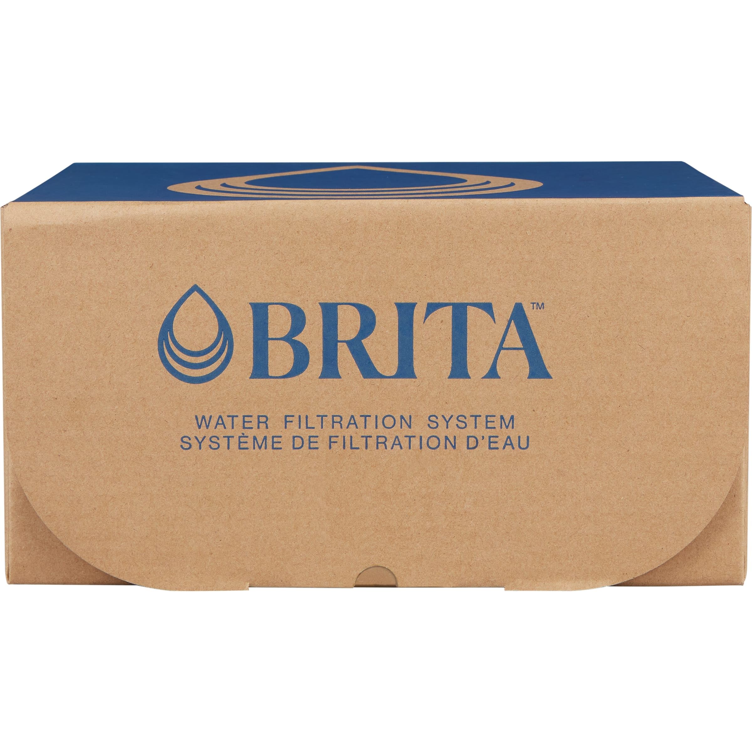 Brita Large Water Filter Pitcher for Tap and Drinking Water, Includes 1 Standard Filter, BPA-Free, Lasts Two Months, 10-Cup Capacity, Bright White