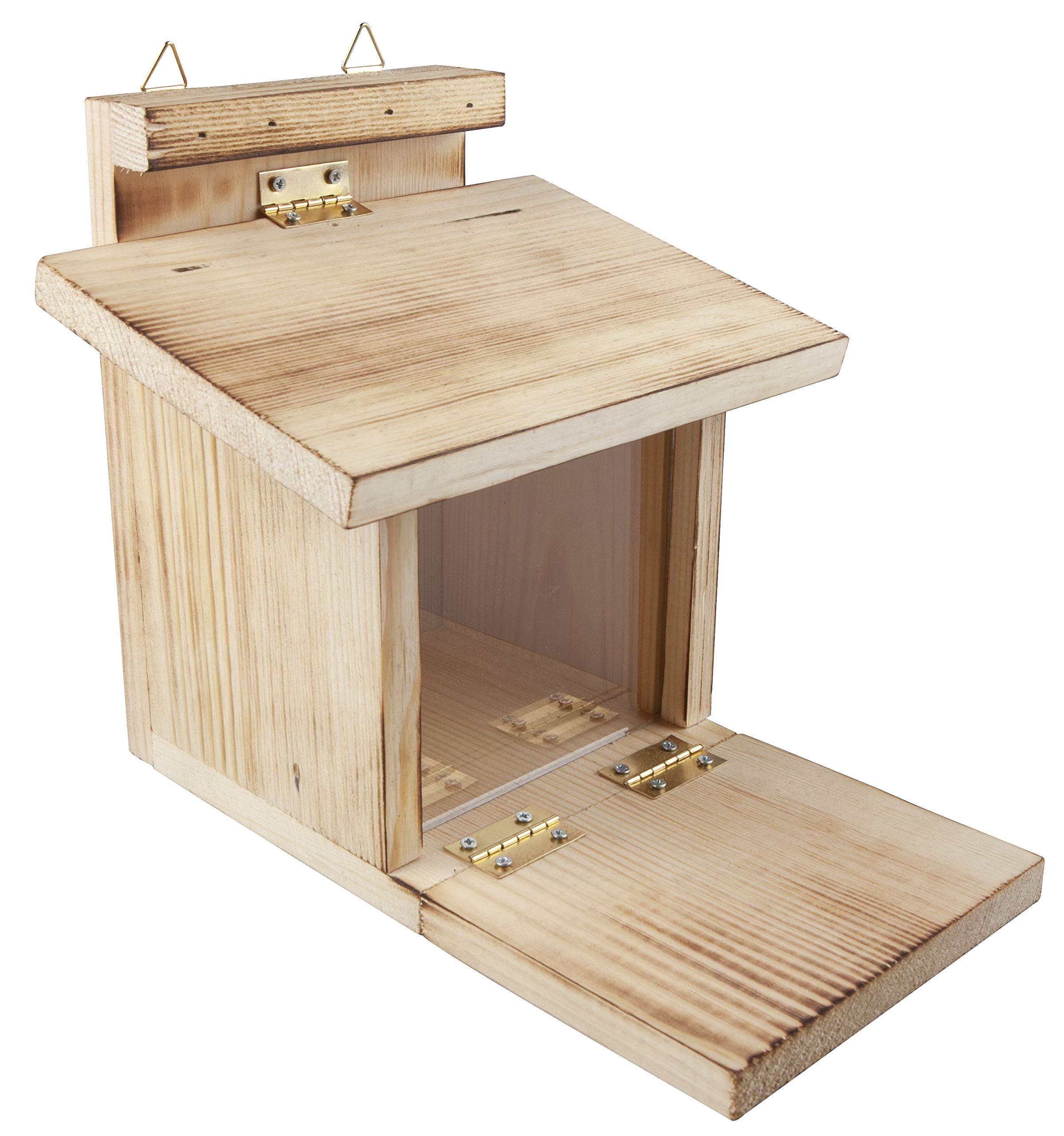 Windhager Squirrel Feeding Station with Folding Base, Squirrel Feeder Box, Nut Station, Winter Aid, Feeding Box