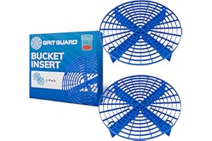 The Original Grit Guard Blue Bucket Insert (2 Pack) | 10" Diameter Car Wash Bucket Guard for Car Washing & Detailing | Compatible with 3.5, 4, 5 and 6 Gallon Buckets