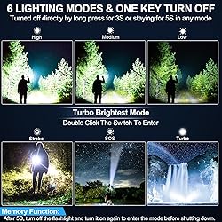Rechargeable Flashlights High Lumens, Super Bright