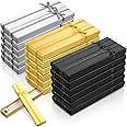 Huquary 72 Pcs Mother's Day Empty Jewelry Gift Boxes Packing, Long Gift Boxes for Necklace Bracelets with Lids and Bowknot Packaging for Wedding Birthday Anniversary, 7.87 x 1.57 x 0.98 Inches