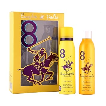 Beverly Hills Polo Club Gift Set 8 for Women (Deodorant and Body Wash)