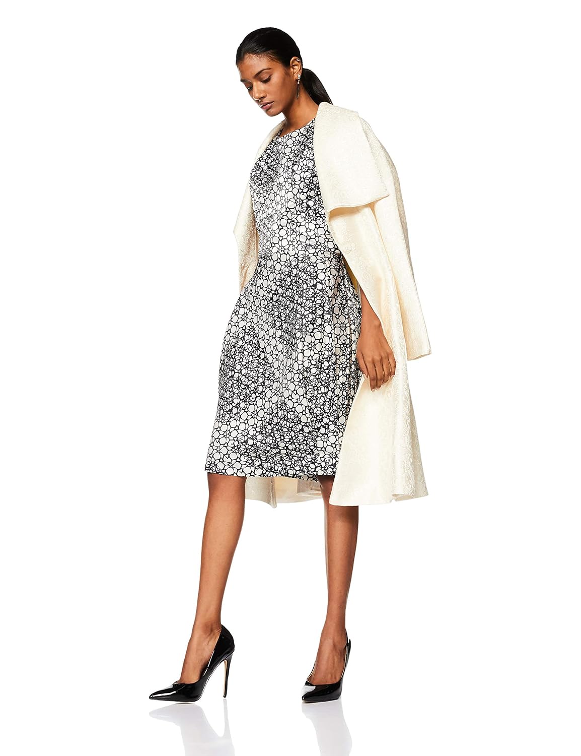 ashish n soni women's shift knee-long dress