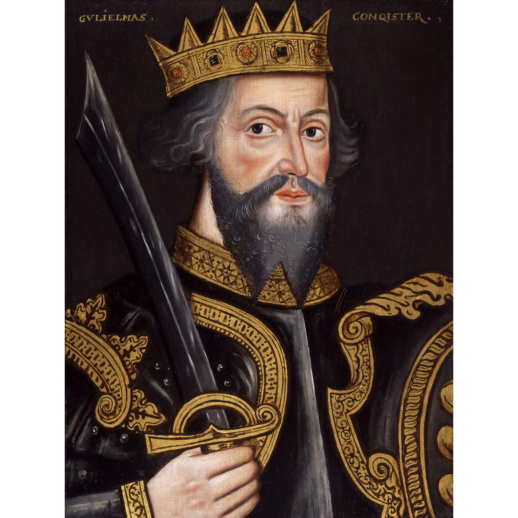 King William I Conqueror England Royal Historic Painting Large Print Poster Wall Art Decor Picture