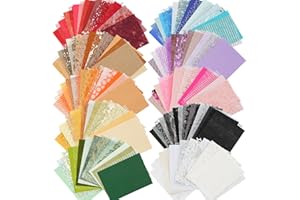 GNILLKO 160 Sheets Textured Scrapbook Paper and Mesh Fabric Assorted Set, 10 Color Schemes Mixed Handmade Craft Mulberry Special Paper for Scrapbooking Junk Journaling Supplies, 4.7x6.69 Inch