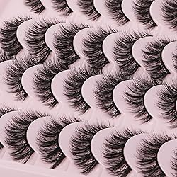 JIMIRE Wispy Faux Mink Cat Eye Lashes Fluffy