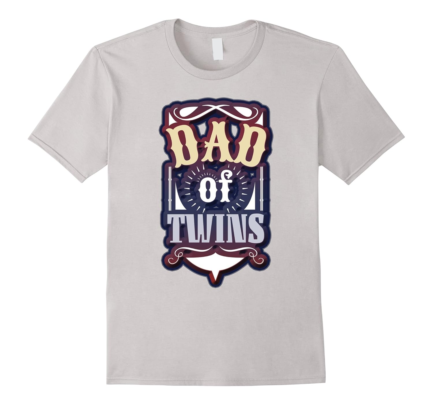 Mens Dad of Twins: Funny Gift t-shirt-ANZ