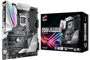 ASUS ROG Strix Z370-E Gaming LGA1151 DDR4 DP HDMI DVI M.2 Z370 ATX Motherboard with onboard 802.11ac WiFi and USB 3.1 for 8th