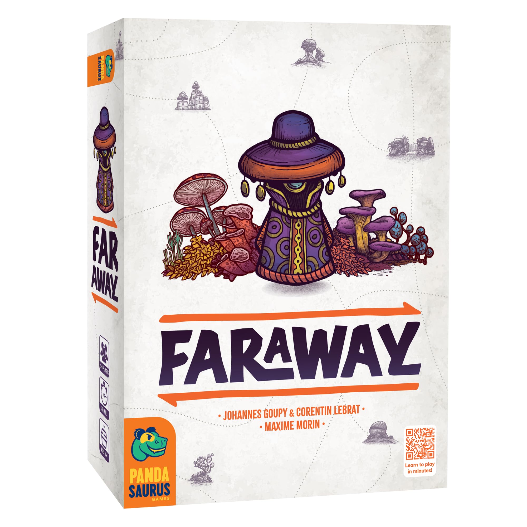 Pandasaurus Games Faraway Card Game - Explore Mysterious Alula! Strategic Region Building with Engaging Gameplay for Adventurers, Ages 10+, 2-6 Players, 15-30 Min Playtime