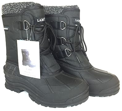labo leather waterproof winter duck snow boots