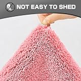 wyewye Microfibre Bath Mat 2cm Thick 40x60cm Pink Ultra Absorbent Non-Slip view 7