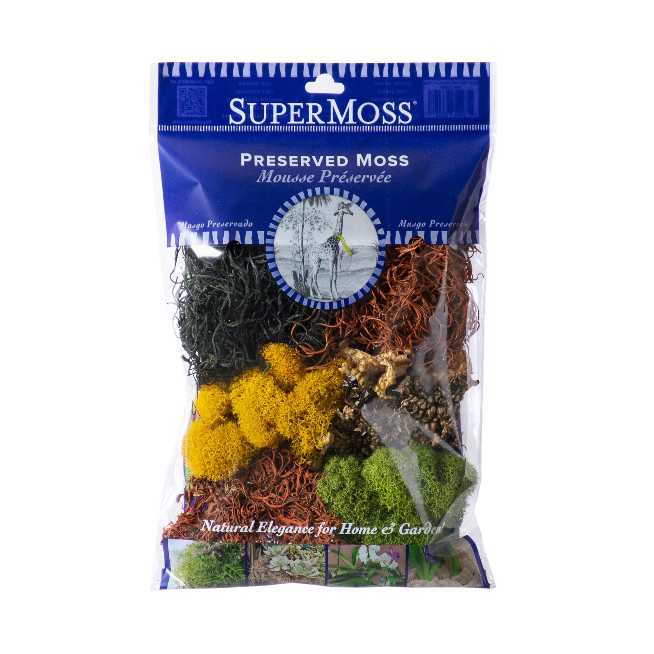 Photo 1 of SuperMoss (23309) Moss Mix – Premium Decorative Moss for Crafts, Terrariums, Wedding & Table Décor, 80.75 Cubic inches (Approx. 2 oz), Halloween