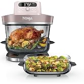 Ninja Crispi Pro 6-in-1 Glass Air Fryer, 450&deg;F, Nontoxic, 6qt &amp; 2.5qt Containers &amp; Lids, Max Crisp, Air Fry, Bake, Roast, Recrisp, Dehydrate, AS101RS (Renewed)