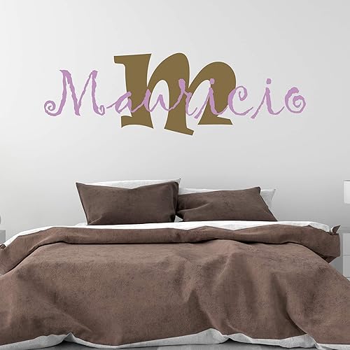 Amazon.com: Boy's Custom Name And Initial Wall Decal, Choose Your Own