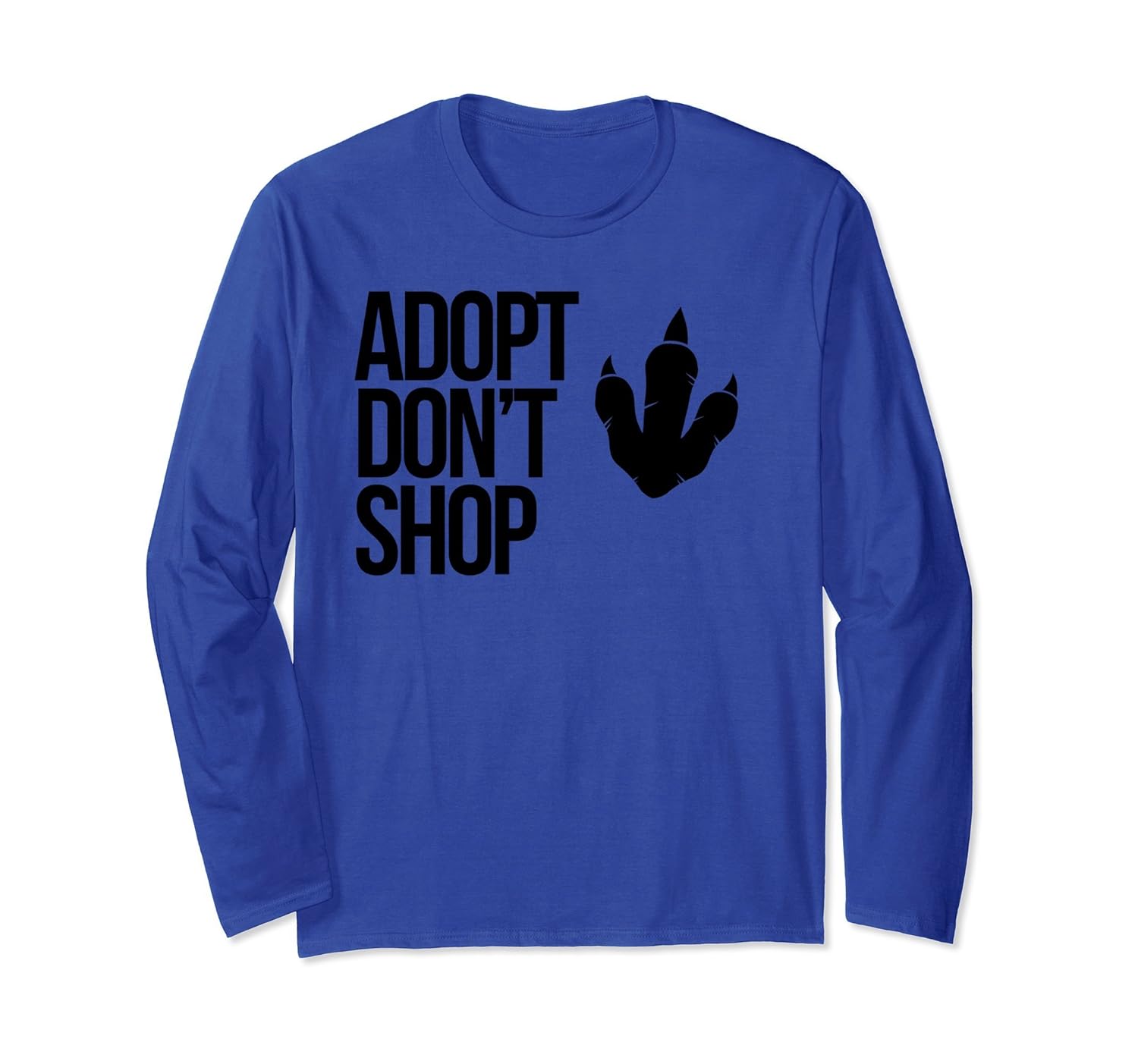 Adopt Dont Shop Dinosaur Footprint Trending Dino Pet T-Shirt-anz