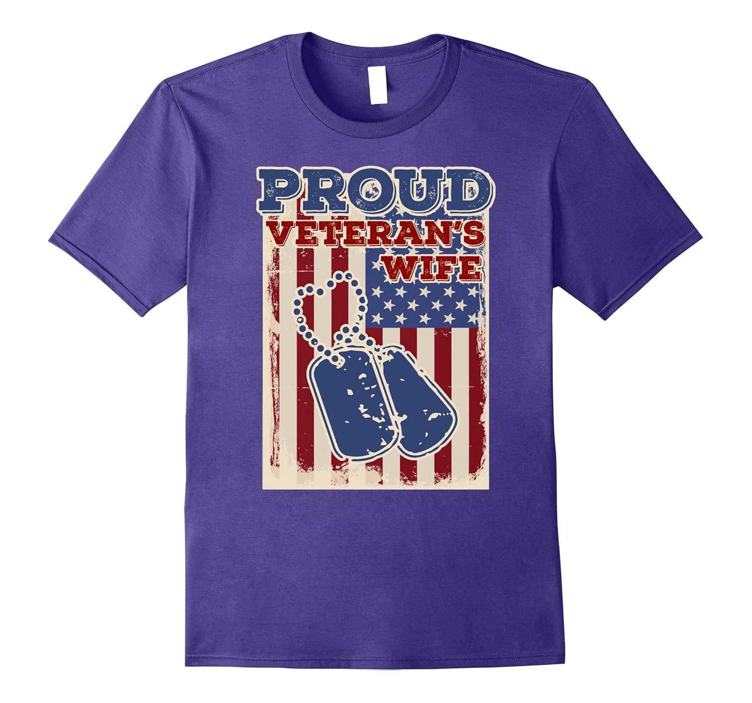 Proud Veteran's Wife Tee Shirt Gift For Veteran Day-ANZ