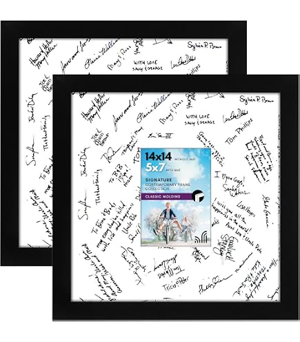 Wedding frame signature mat | Honestweddingadvice.com