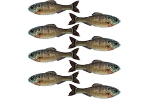 6th Sense Panorama Soft Plastic Bass and Crappie Fishing Lure - Lifelike Body & Realistic Paint - Versatile Rigging Options - Multiple Sizes and Pack Counts