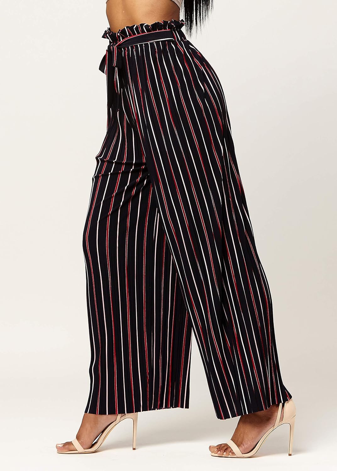 Premium Stretch Palazzo Pants for Women - High Waisted Micro Pleated - Regular and Plus Sizes at  Women’s Clothing store