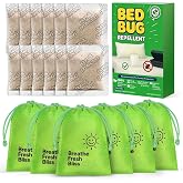 Bed Bug Repellent Pouches, 12 Pack Natural Plant Based Essential Oil, Flea and Mite Bedbug Deterrent for Indoor Home, Hotels and Luggage, Long Lasting Closet Bed Bug Prevention, No Residue Formula