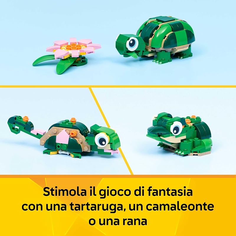 Creator 3 in 1 Tartaruga con fiore di ninfea 31377