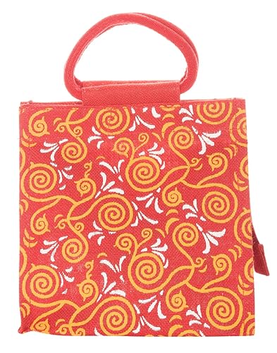 Jute Cottage Womens Shoulder Bag (Redyellow) (B-057-RedYellow)