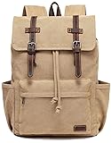 JIELV Canvas Vintage Backpack,Mens Travel