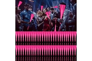 YOFOBU 15 PCS Pink Fiber Optic Wands Glow Fiber Wands Bulk LED Light Up Wands with 3 Flashing Modes LED Flashing Sticks for Halloween Christmas Valentine's Day Wedding Gender Reveal Birthday