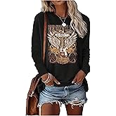 Country Concert Tops Outfit Long Sleeve Shirts for Women Nashville Outfits for Women Country Music Graphic Tees Shirts